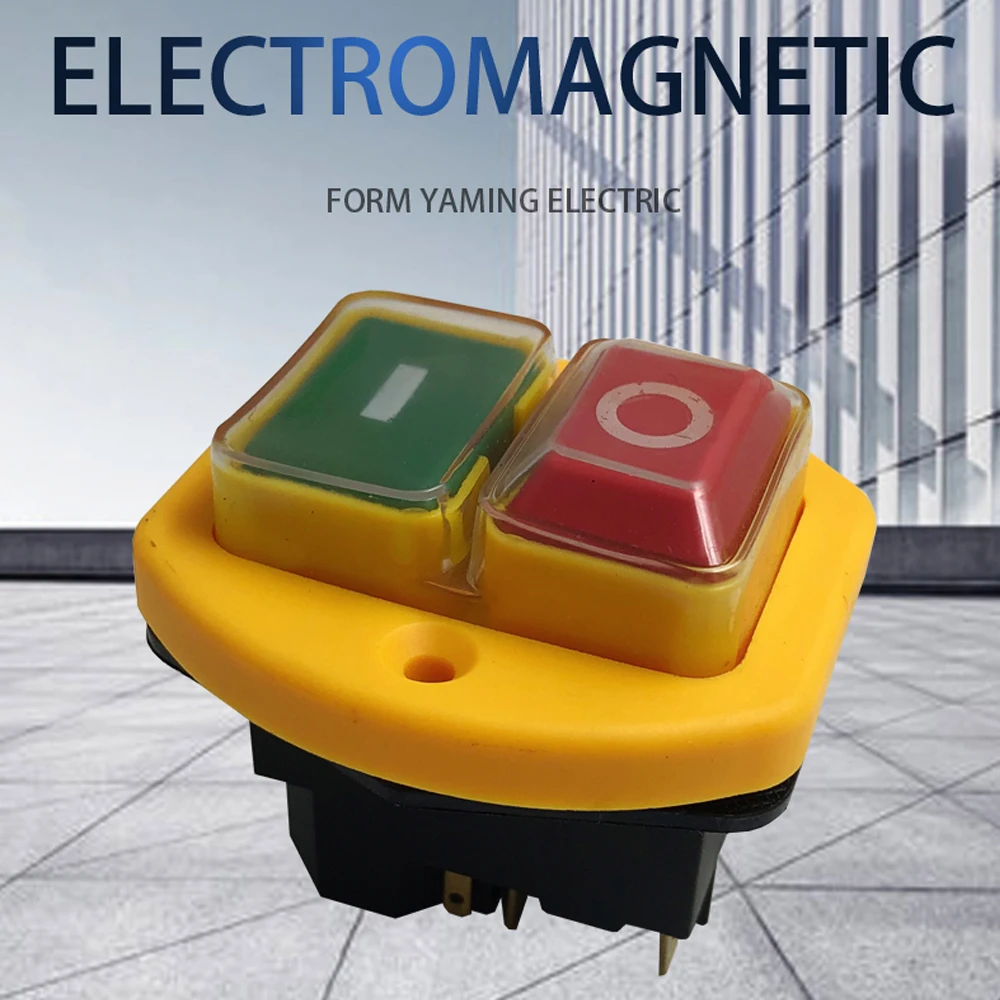 Электромагнитный переключатель 5 контактов кнопка включения/выключения 12 А 230 В