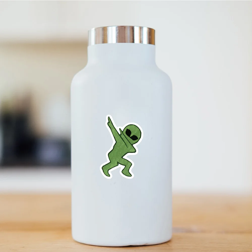 103050pcs cartoon ufo alien stickers laptop diy motorcycle luggage phone guitar skateboard waterproof joke sticker kid toy free global shipping