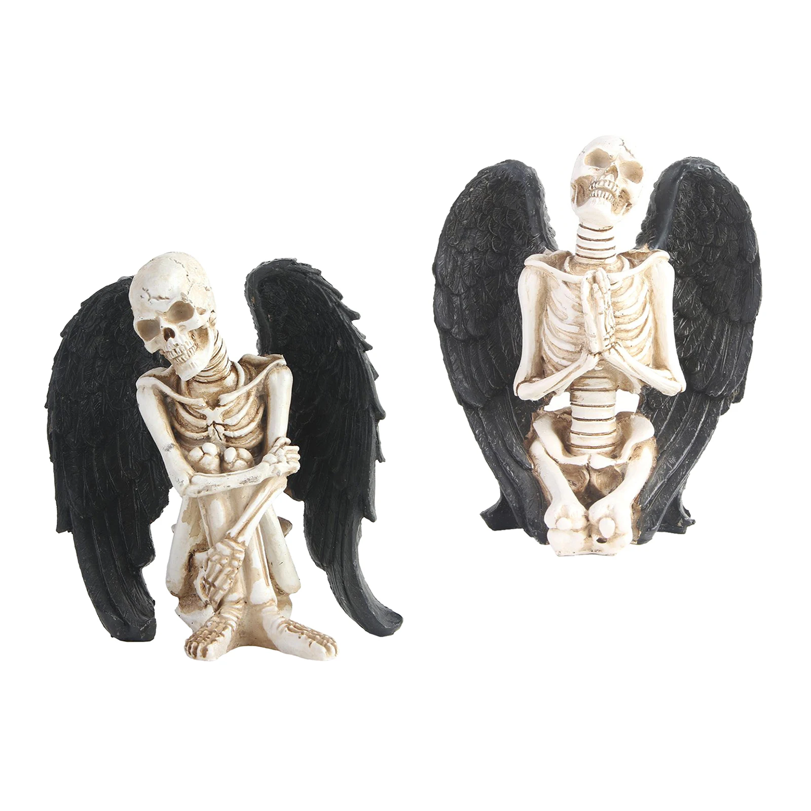 

Resin Statues Sculptures Skull Angel Art Ornaments Photographing Props