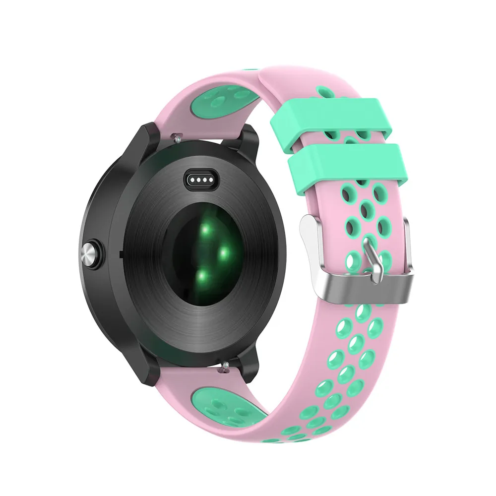 Силиконовый ремешок 20 мм для Garmin VIVOMOVE 3/HR Sport для samsung Galaxy Watch 42 мм R815 для Timex Weekender/Expedition