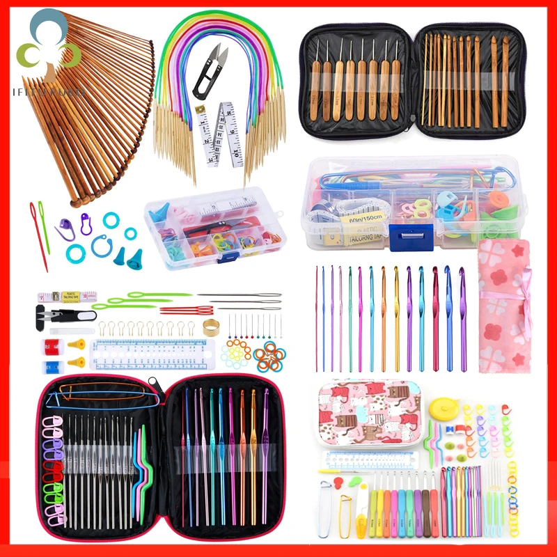 Набор высококачественных крючков для вязания крючком чехол набор спиц рукоделия