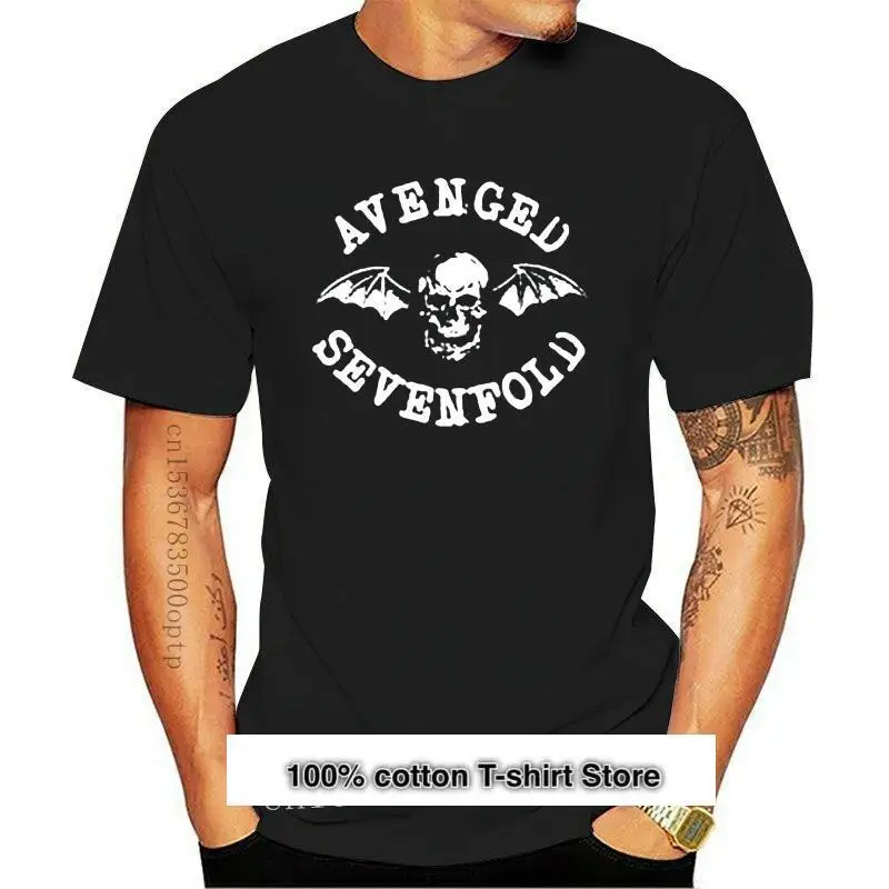 

Camiseta Avenged Sevenfold для мужчин, Классическая рубашка Deathbat, Black2021, для primavera и verano, nueva