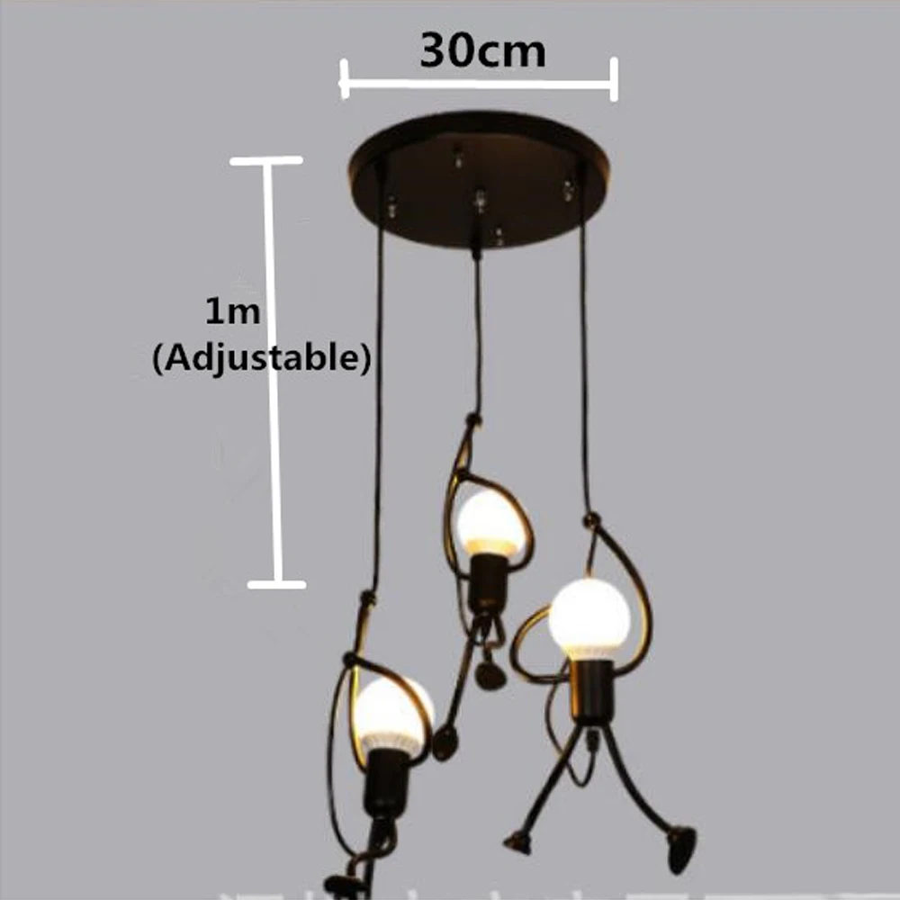 Мужской подвесной светильник в стиле лофт для скалолазания s искусство
