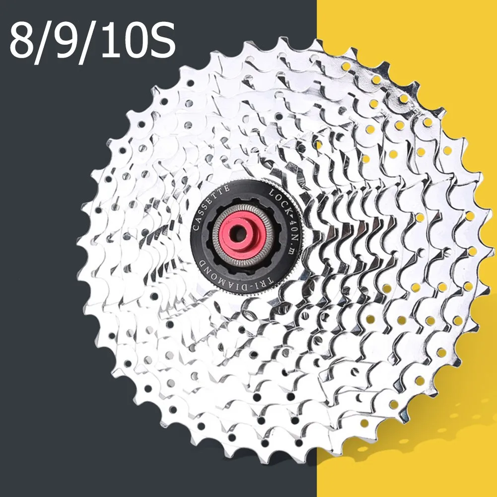 

8 9 10-Speed Freewheel Cassette 12-32T 11-36T MTB Road Bike Cassette Sprocket Alloy Steel Anti-rust Cycling Flywheel Accessories