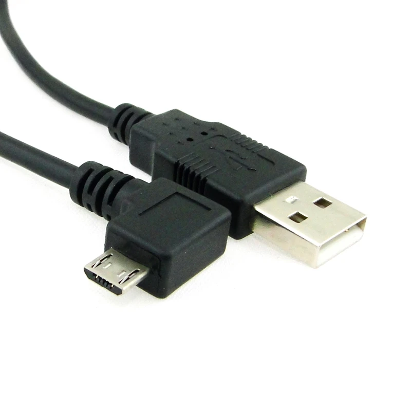 

Right angled 90 degree Micro USB 5pin Male to USB Data Charge Cable 5ft 1.5m for Cell phone Tablet