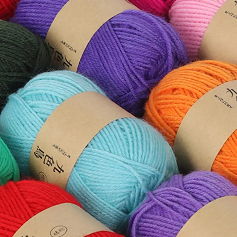 DIY Золотой Бархат шениль пряжа для ручного вязания средней толщины шерстяная