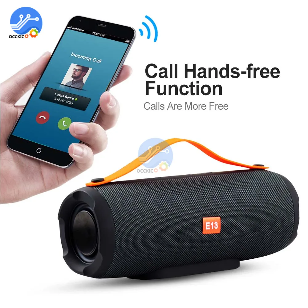 E13 портативный беспроводной bluetooth-динамик стерео радио музыкальный сабвуфер