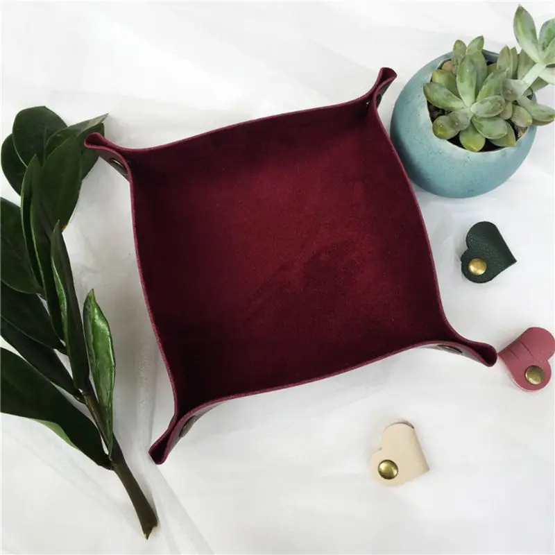 Кожа игральные кости DND лоток для ювелирных изделий ключ кошелек монет разное