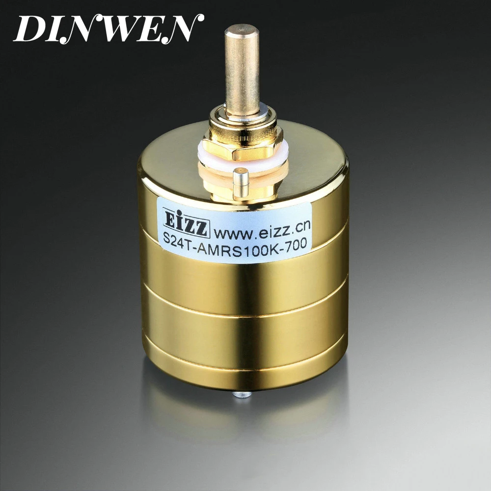 EIZZ Premium Gold 24 Step Stereo аттенюатор громкость потенциометр 10K 100K 250K ARMS резистор для HIFI