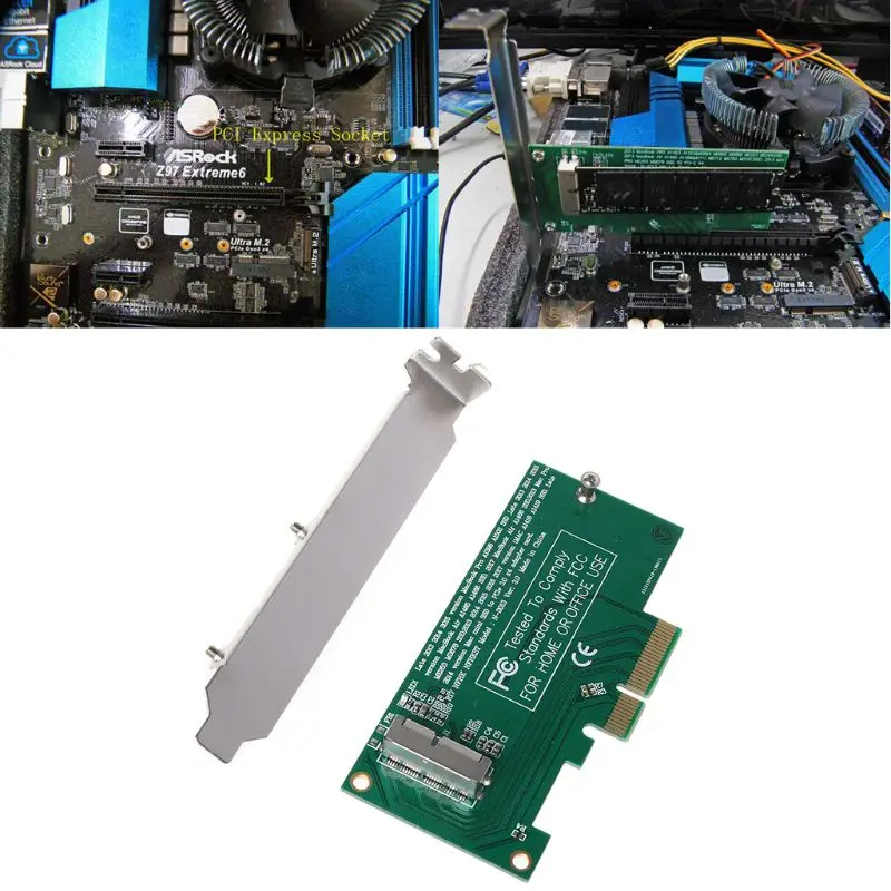 новая карта адаптера для pci e 4x 16x д
