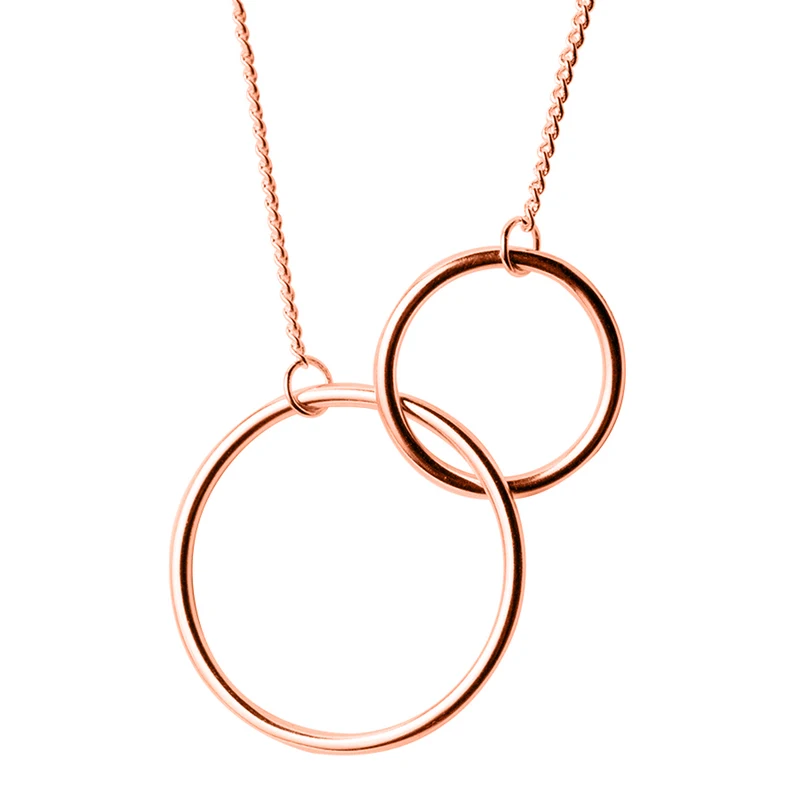 Rose Trusta 925 Твердые ювелирные изделия из настоящего стерлингового серебра полый, Круглый, подвесной короткий ключицы ожерелье подарок девушка леди DA02 - Окраска металла: Rose