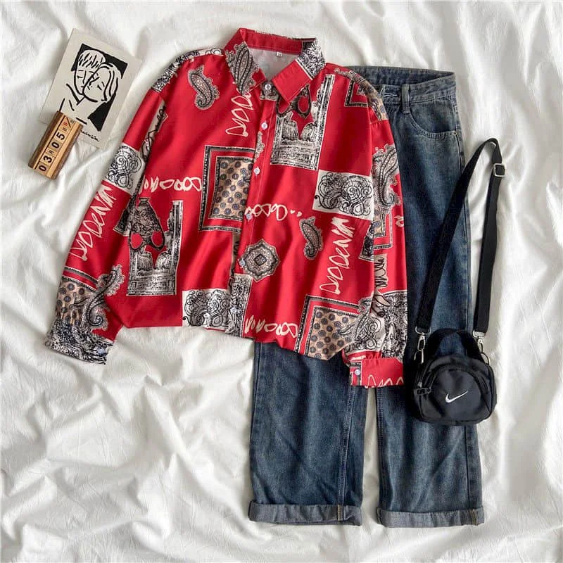 

Large Size Women Shirt Long Sleeve Loose Student Mid-length Niche Design Sense Autumn Korean Shirt Ins Women Shirts Blouses