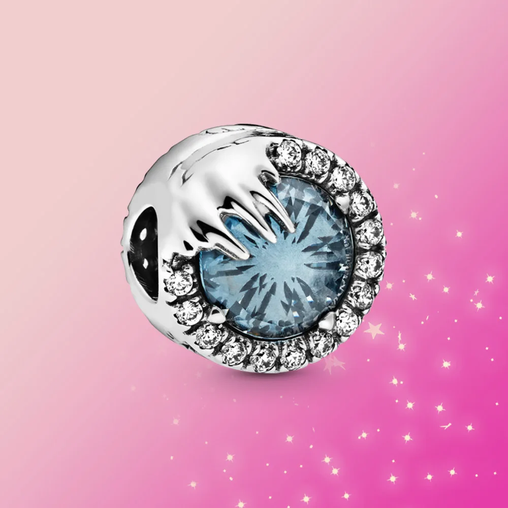 Женский браслет из серебра 925 пробы с подвеской Холодное сердце | Украшения и