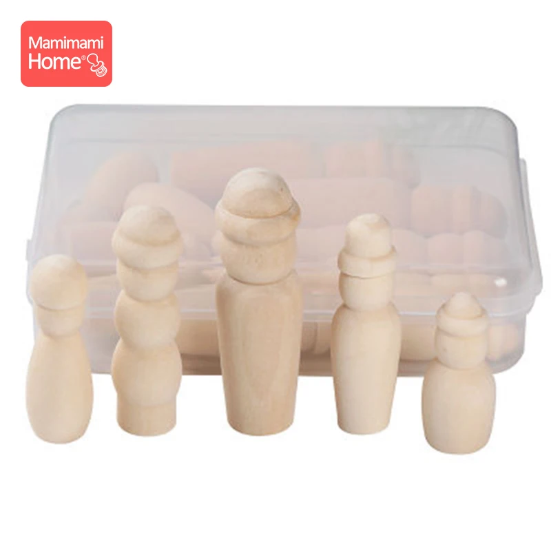 10 шт. деревянная кукла с коробкой ручной работы пустая грызуна детский