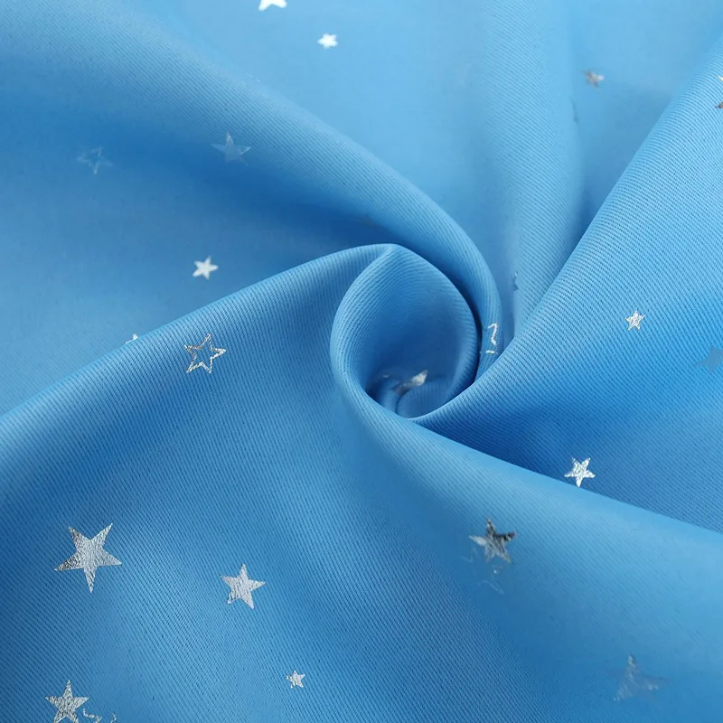 blue star cloth Темно-синие шторы со звездами для детской комнаты, прекрасные принтованные шторы для мальчиков, спальни, детской комнаты, шторы для окон 123& 30 - Цвет: blue star cloth