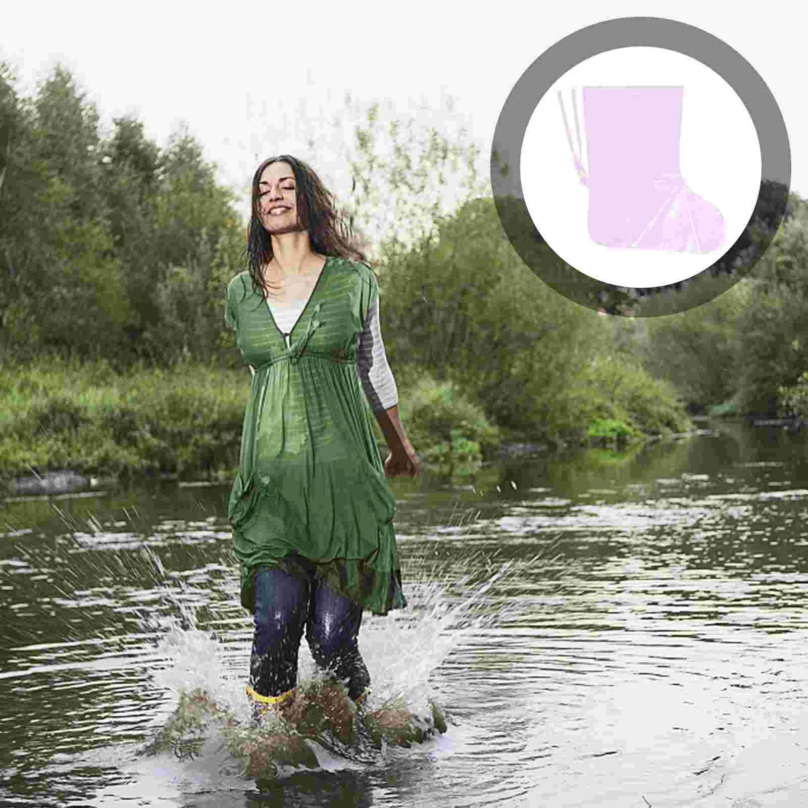 

1 Bag of Disposable Shoes Covers Waterproof Overshoes for Farm Use
