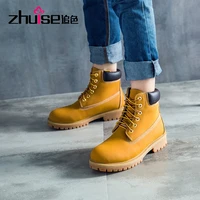 mountaineering rhubarb boots motorcycle boots european and american leather womens tooling boots in tube martin boots lovers