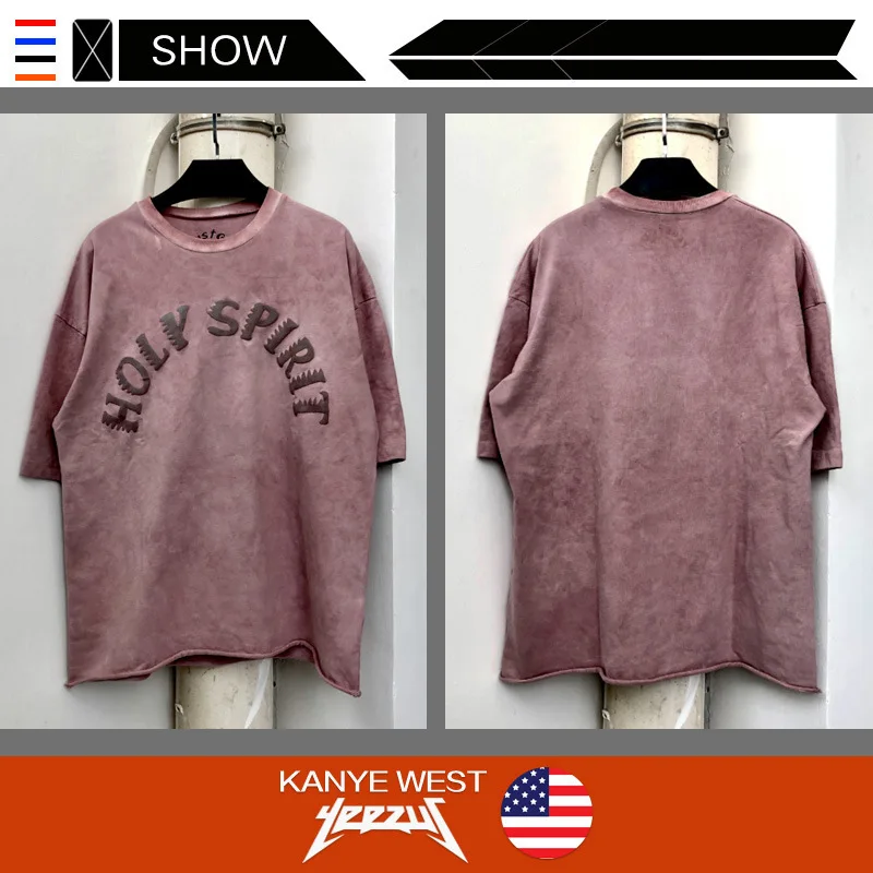 

Fashion Kanye West cpfm co branded Sunday service Holy Spirit short sleeve T-shirt
