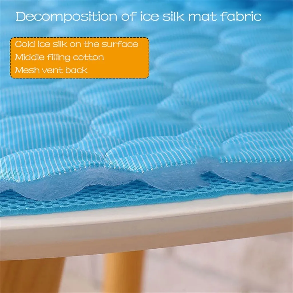 Охлаждающий коврик для собак Нетоксичная летняя подстилка питомцев кошек