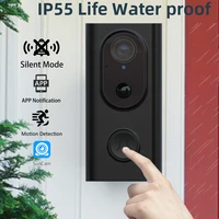 smart wifi doorbell camera wireless call intercom two way audio for apartments door bell ring for phone home security doorbell