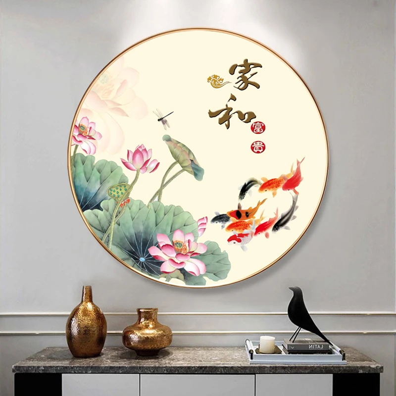 Набор для вышивки крестиком Lotus Nine Fish наборы рукоделия с напечатанным рисунком 11CT