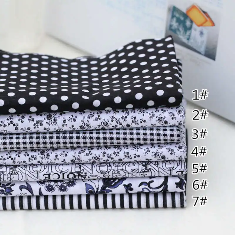 7 шт./компл. хлопковых лоскутных ткань для DIY Швейные в стиле пэчворк для детей; сумки для кровати, Tilda Doll детская ткань текстильная ткань 25*25 см - Цвет: A9