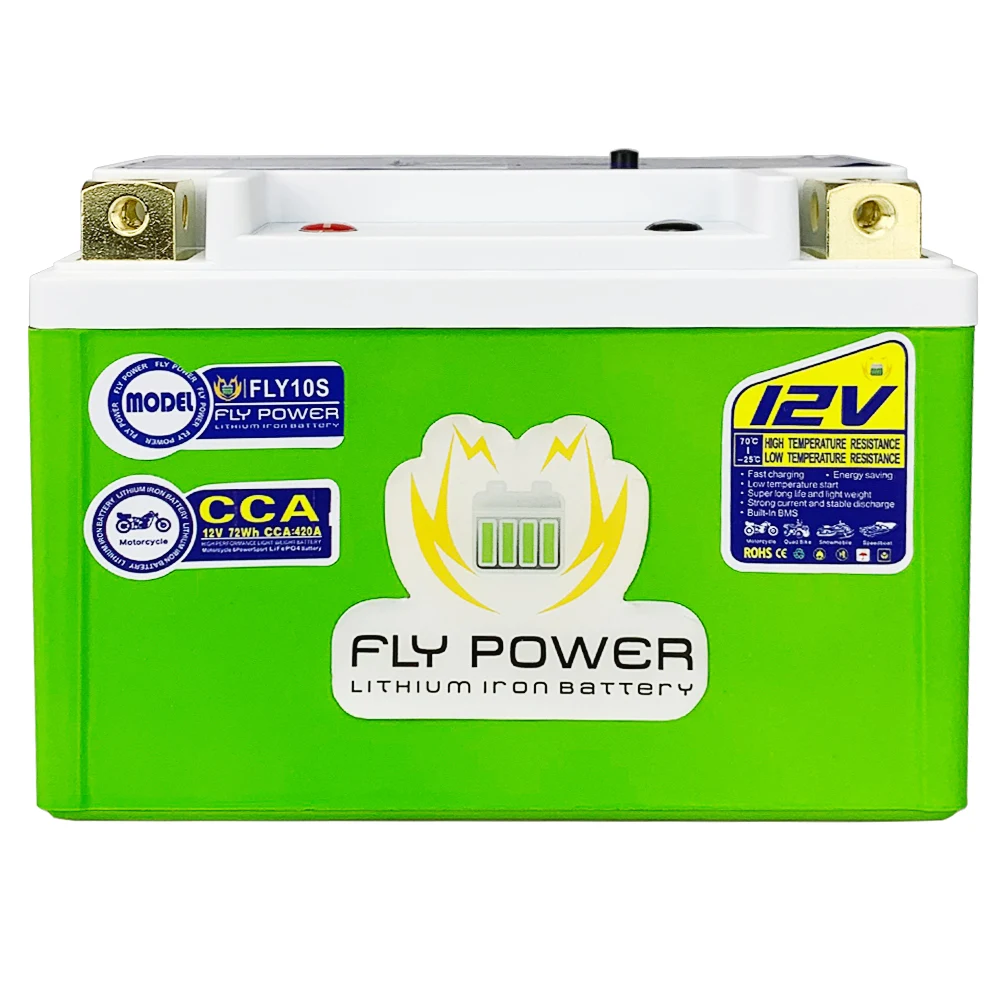 YTZ10S YTZ10S-BS 12V мотоциклов LiFePO4 стартер Батарея CCA 420A 96Wh Встроенный BMS
