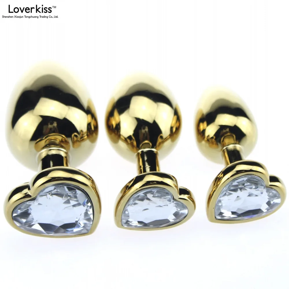 Сердце база 3 шт./лот нержавеющая сталь Анальная пробка Набор бижутерия