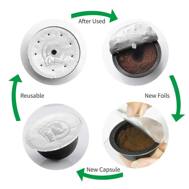 Капсульный фильтр ICafilas Vertuo для Nespresso многоразовая кофейная корзина одноразовые