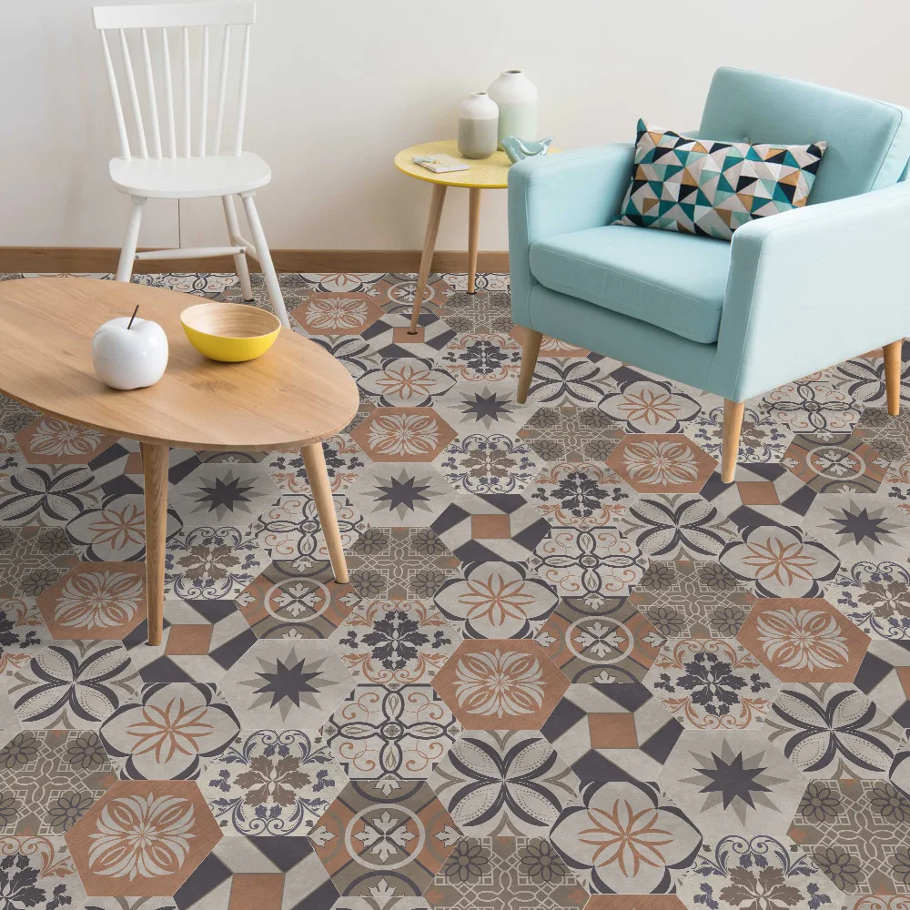 Funlife наклейки на пол для ванной комнаты гостиной унитаза украшение шестиугольник