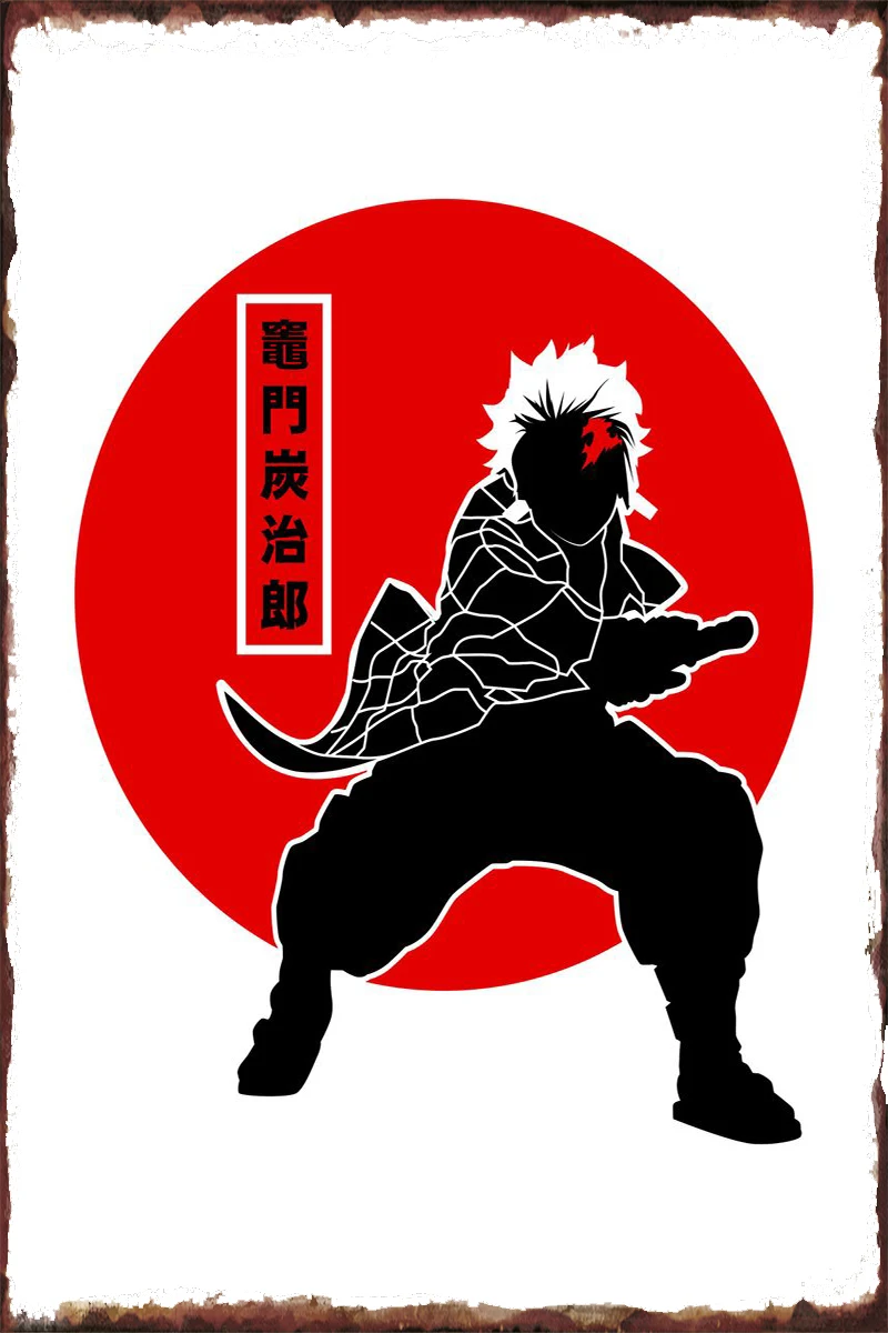 

Металлический знак tanjiro kamado, оловянные таблички, Настенный декор, украшение для комнаты, ретро, винтажный стиль, для художественного оформле...