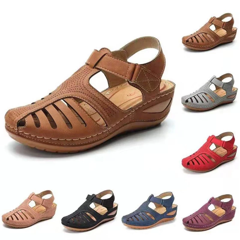 

Summer Vintage Women's Sandals Cave Shoes Non-slip Large Size Comfortable Women's Sandals Female Platform Retro Sandalias