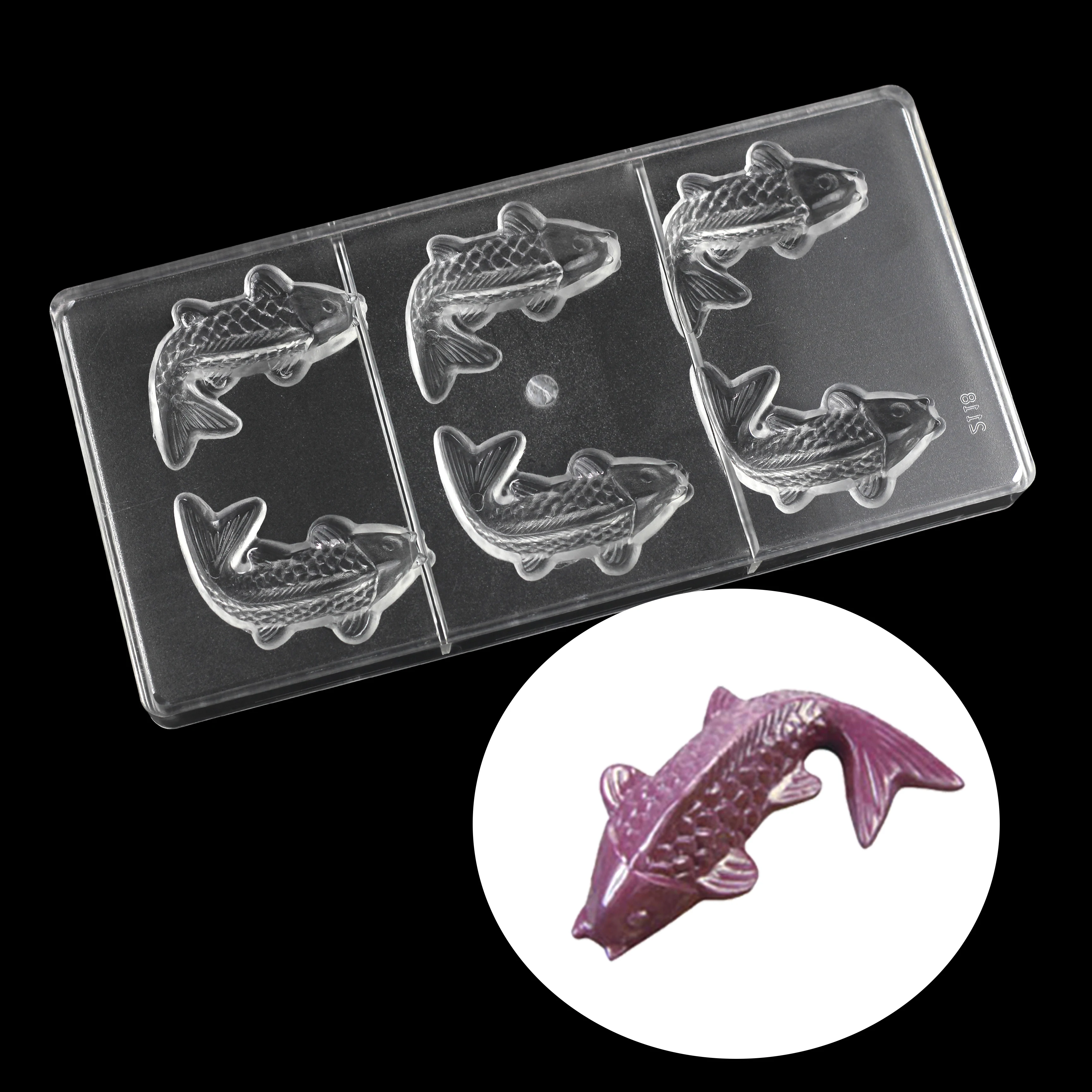 Поликарбонатная форма сделай сам для шоколада в форме рыбы кухонные аксессуары