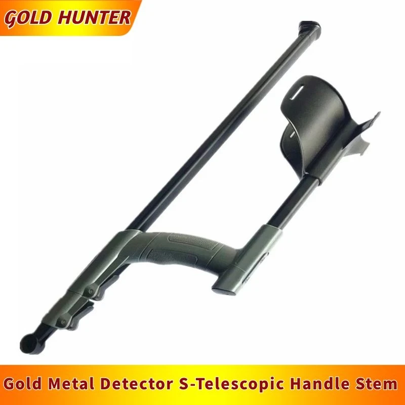 Metal Detector Accessories Telescopic Handle Stem Three-section Universal Rods Portable Universal Shaft with Armrest