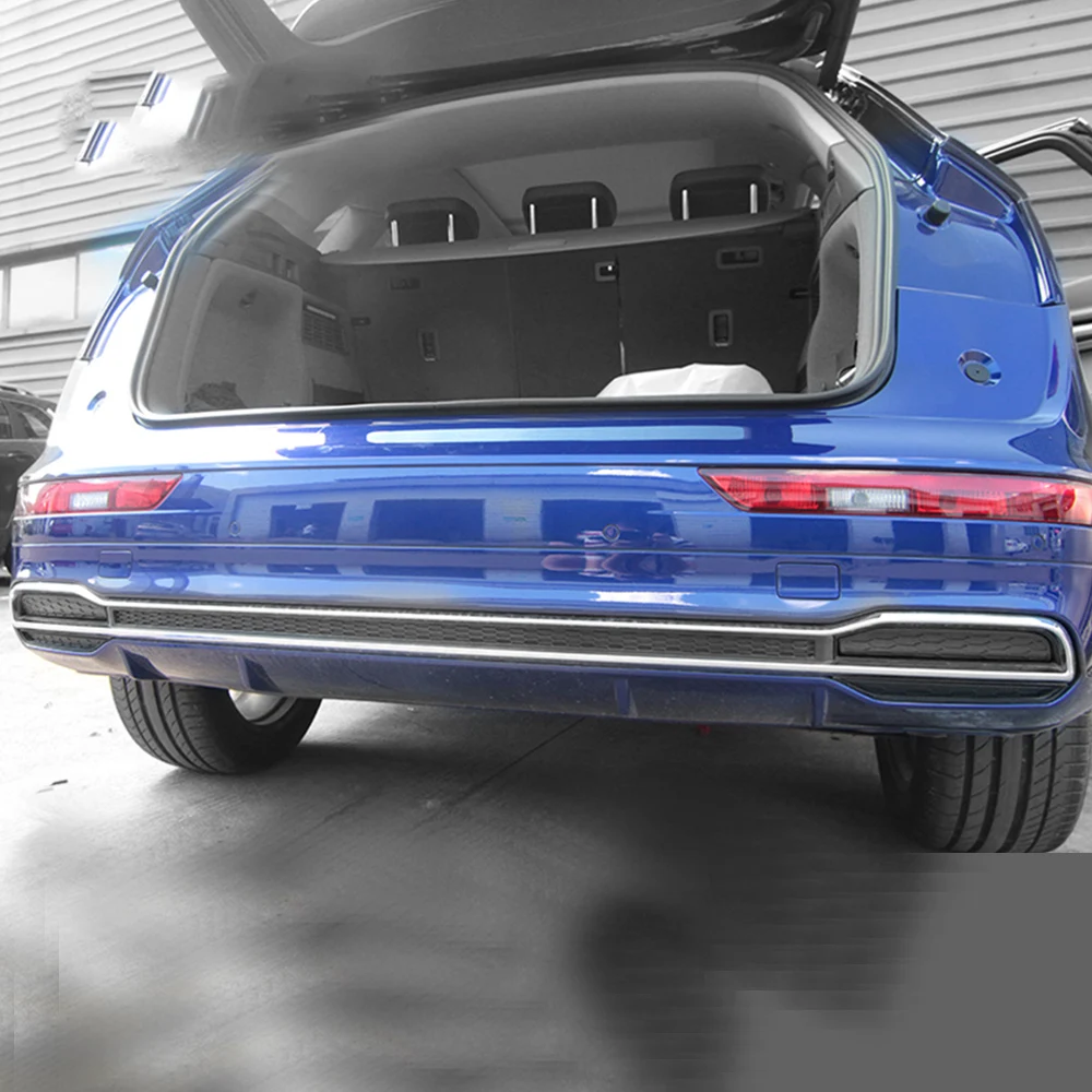 Для Audi Q5 FY автомобильный Стайлинг ABS черный под задний противотуманный светильник бампер рамка накладка наклейки внешние аксессуары