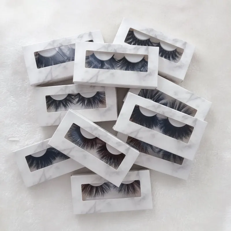 10 пар норковые ресницы леденец Красота Макияж 100% ручная работа 25 мм Наращивание