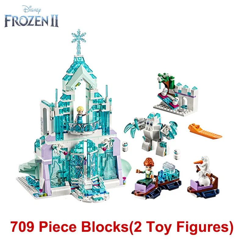 Конструктор волшебный ледяной замок Эльзы из серии Disney Холодное сердце