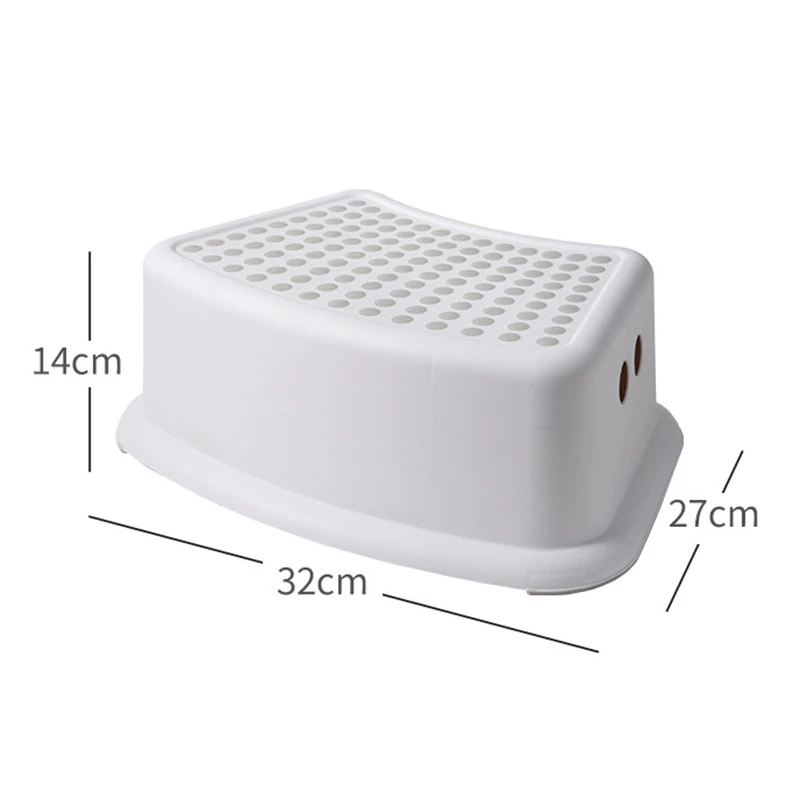 2Pcs Bench Plastic Stool Bathroom Feeding Hand Washing Bath Stepping Piano Pad Footstool Short Baby Non-Slip Children Small Plat
