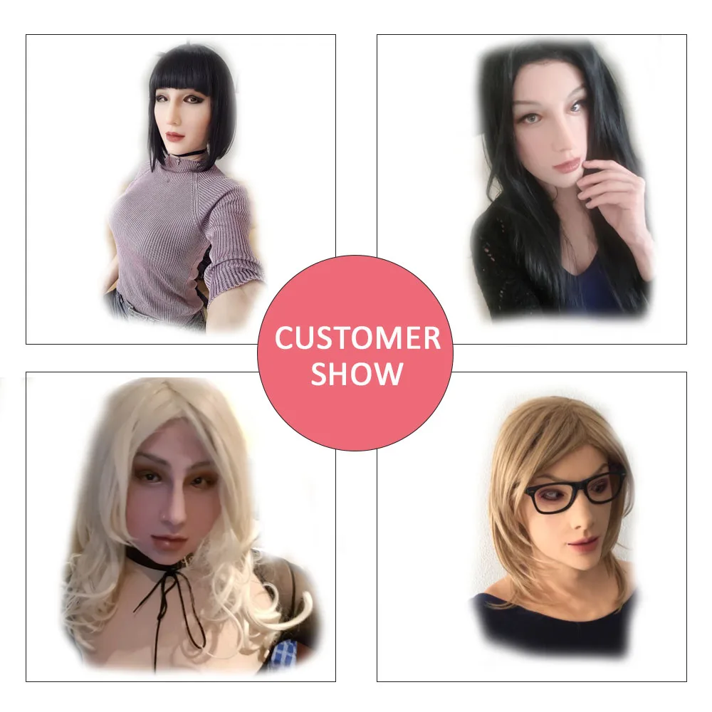 Мягкая силиконовая Маскарадная маска Анжелы для транссексуалов мужчин и женщин