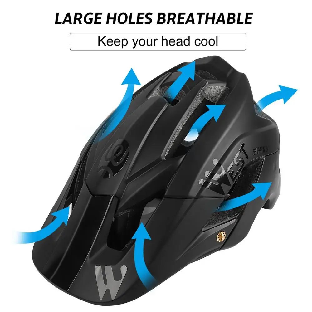 Велосипедный шлем WEST BIKING 56 62 см дышащий Сверхлегкий цельнолитой защитный для