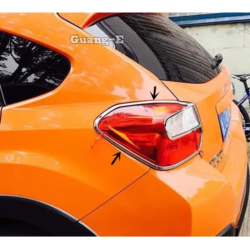 

Автомобильный детектор для Subaru XV 2012 2013 2014 2015, АБС-хром, накладка, задний фонарь, лампа, рамка, Запчасти 2 шт.