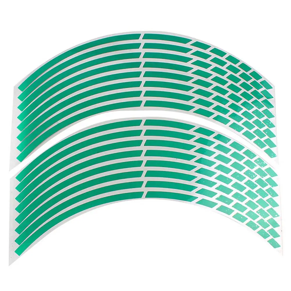 

16Pcs Motorcycle Reflective Sticker For 17 18 Motorcycle Wheel Tire Sticker Motorbike Rim Tape Strip Decals Dropshipping