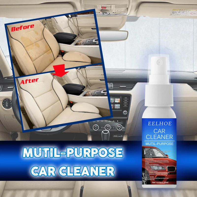 

Multi Purpose Foam Car Interior Cleaner Universal Leather Automotive Sofa Cleaning Agent 30ml Almighty Water Cleaner