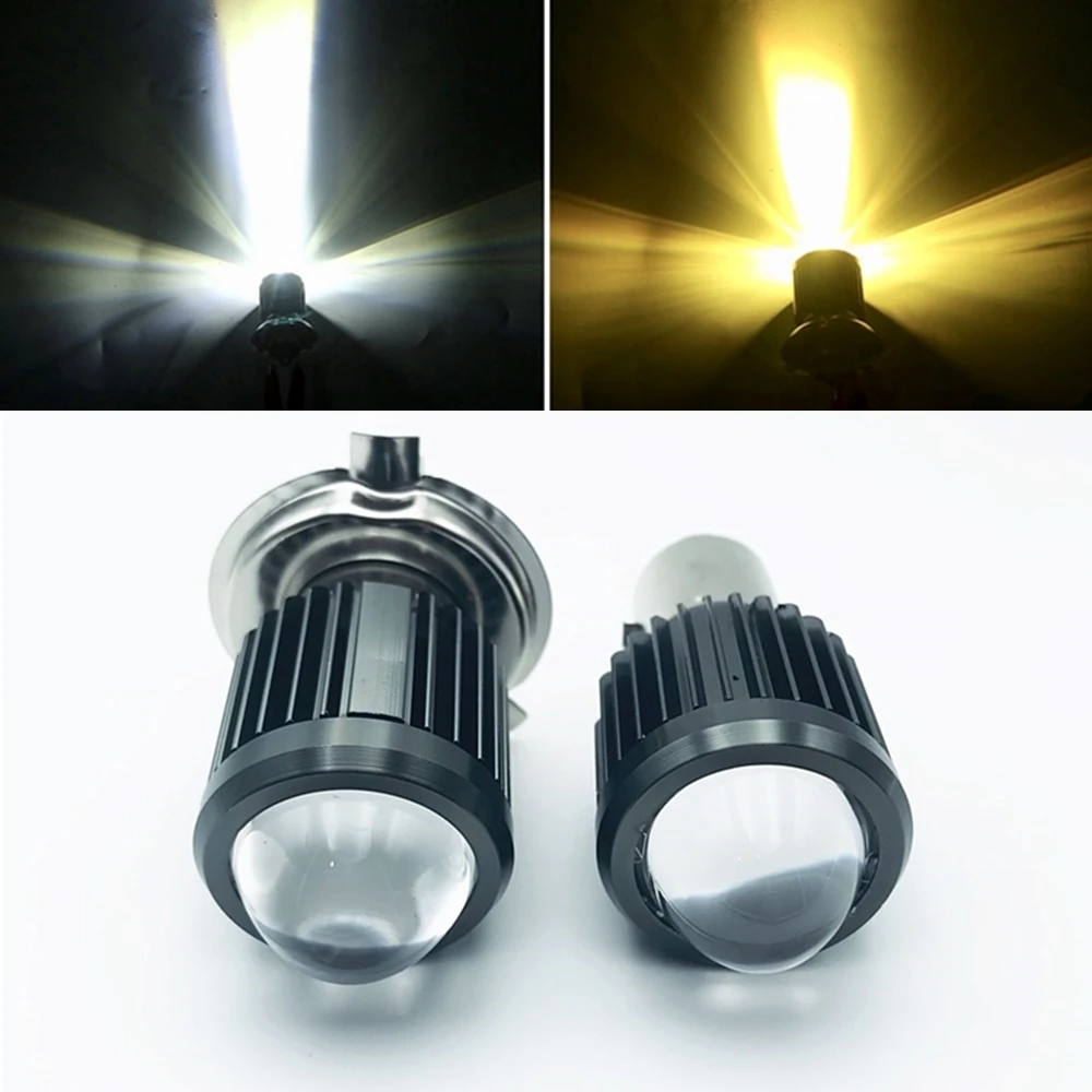 1 шт. H4 LED BA20D H6 Мотоцикл головной светильник CSP чипы hi/короче спереди и длиннее
