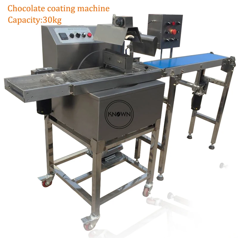 KN YM30 автоматическая машина для шоколадного покрытия конфет арахисовых орехов 30