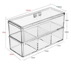 Органайзер для палитры теней для век, коробка для хранения порошков и тортов, ящик для инструментов для макияжа, прозрачный пластиковый ящик для хранения