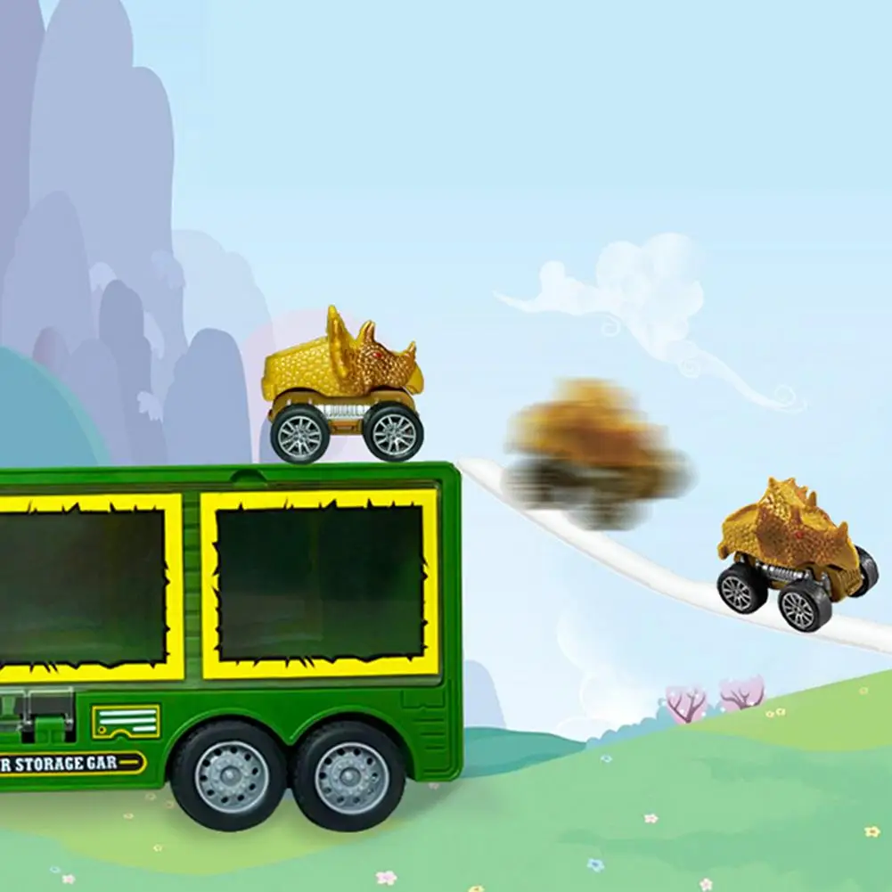 Автомобильный контейнер для динозавров игрушечный грузовик транспортировки с 3