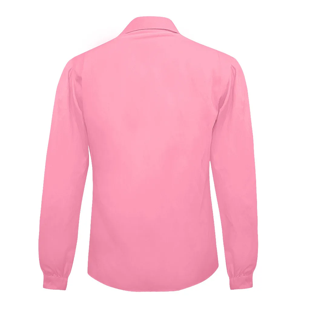 Модная женская плиссированная рубашка повседневная однотонная блузка с длинным