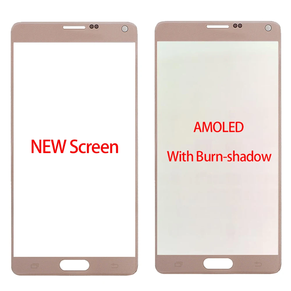 ЖК-дисплей 5 7 "для Samsung Galaxy Note 4 Note4 N910 N910C N910A N910F N910H AMOLED-экран с заменой ожога