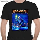 Мужская хлопковая футболка Megadeath, брендовая футболка с надписью ржавчина в мире M-234XL, европейские размеры, на лето